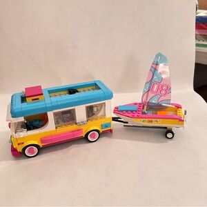 LEGO #41681 Friends Forest Camper Van Sailboat Incomplete Set No Box